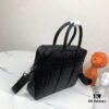 6930c6626e68136f4d9afadb BV Men's Business Briefcase Handbag, Imported Waxed Cowhide Woven Design with Silver-Tone Hardware, Latest European Style Lining, Fashionable and Casual