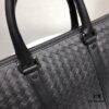 6930c6816e68136f4d9afb0b BV Briefcase Dual-Zip Laptop Bag Made from Premium Imported Calfskin, Handwoven with Double Compartment Design