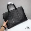 6930c6826e68136f4d9afb0c BV Briefcase Dual-Zip Laptop Bag Made from Premium Imported Calfskin, Handwoven with Double Compartment Design