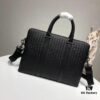 6930c6836e68136f4d9afb0e BV Briefcase Dual-Zip Laptop Bag Made from Premium Imported Calfskin, Handwoven with Double Compartment Design