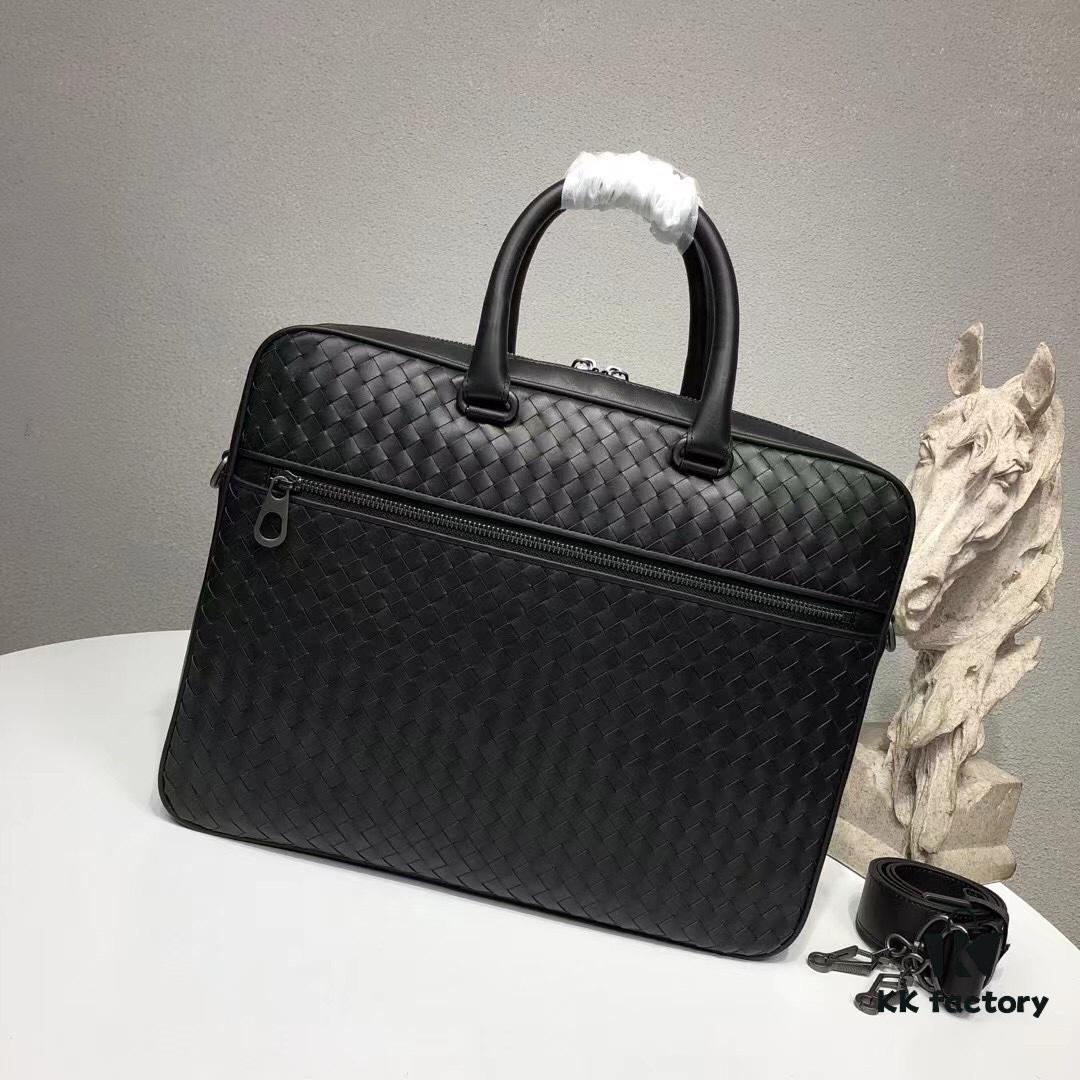6930c6876e68136f4d9afb11 Bv Men's Business Briefcase - Handcrafted Waxed Leather Messenger Bag for Stylish, Mature Gentlemen