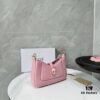 6930c6da6e68136f4d9afb8f BVLGARI SERPENTI BAIA Small Shoulder Bag in Textured Silver Calfskin