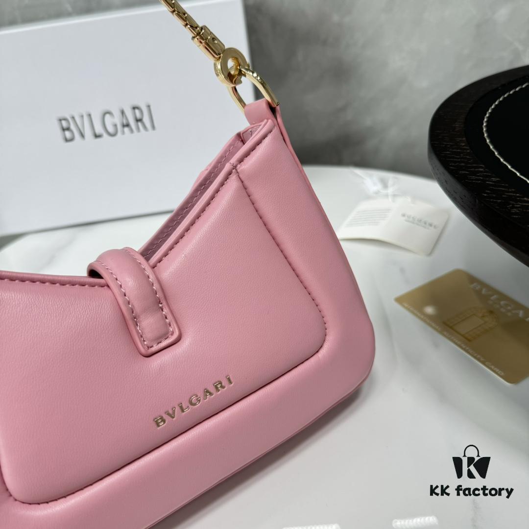 6930c6dc6e68136f4d9afb94 BVLGARI SERPENTI BAIA Small Shoulder Bag in Textured Silver Calfskin