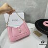 6930c6de6e68136f4d9afb95 BVLGARI SERPENTI BAIA Small Shoulder Bag in Textured Silver Calfskin