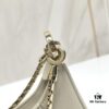 6930c6ea6e68136f4d9afbaa BVLGARI SERPENTI BAIA Small Shoulder Bag in Textured Silver Calfskin with Snake-Head Clasp