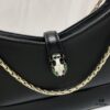 6930c6ee6e68136f4d9afbb1 BVLGARI SERPENTI BAIA Small Shoulder Bag in Silvered Textured Calfskin with Snake Head Clasp