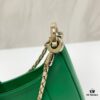6930c6ef6e68136f4d9afbb4 BVLGARI SERPENTI BAIA Small Shoulder Bag in Textured Silver Calfskin with Snake-Head Magnetic Clasp