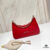 6930c6f56e68136f4d9afbbe BVLGARI SERPENTI BAIA Small Shoulder Bag in Textured Silver Calfskin with Snake-Head Clasp