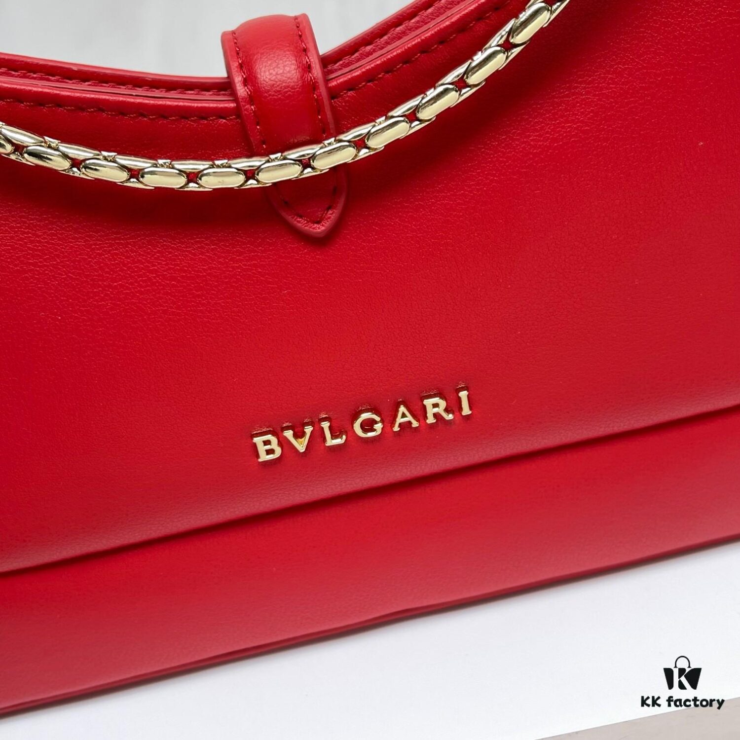 6930c6f66e68136f4d9afbc1 BVLGARI SERPENTI BAIA Small Shoulder Bag in Textured Silver Calfskin with Snake-Head Clasp