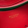 6930c6f86e68136f4d9afbc3 BVLGARI SERPENTI BAIA Small Shoulder Bag in Textured Silver Calfskin with Snake-Head Clasp