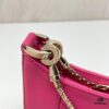 6930c7036e68136f4d9afbd8 BVLGARI SERPENTI BAIA Small Shoulder Bag in Silvered Textured Calfskin with Snake-Head Clasp