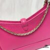 6930c7066e68136f4d9afbdb BVLGARI SERPENTI BAIA Small Shoulder Bag in Silvered Textured Calfskin with Snake-Head Clasp