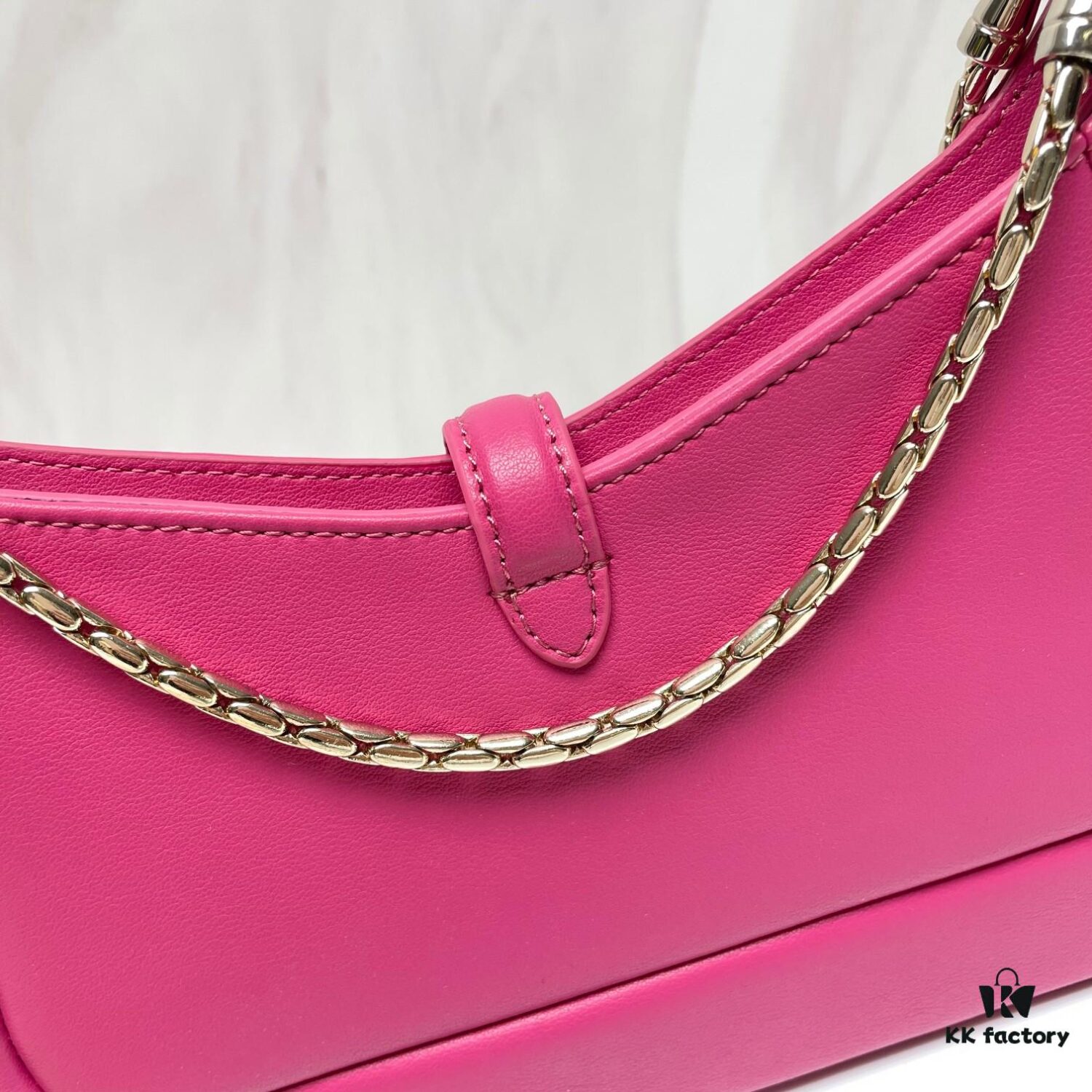 6930c7066e68136f4d9afbdb BVLGARI SERPENTI BAIA Small Shoulder Bag in Silvered Textured Calfskin with Snake-Head Clasp