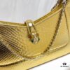 6930c7096e68136f4d9afbe1 BVLGARI SERPENTI BAIA Small Shoulder Bag in Silver-Textured Calfskin with Snake Head Magnetic Clasp