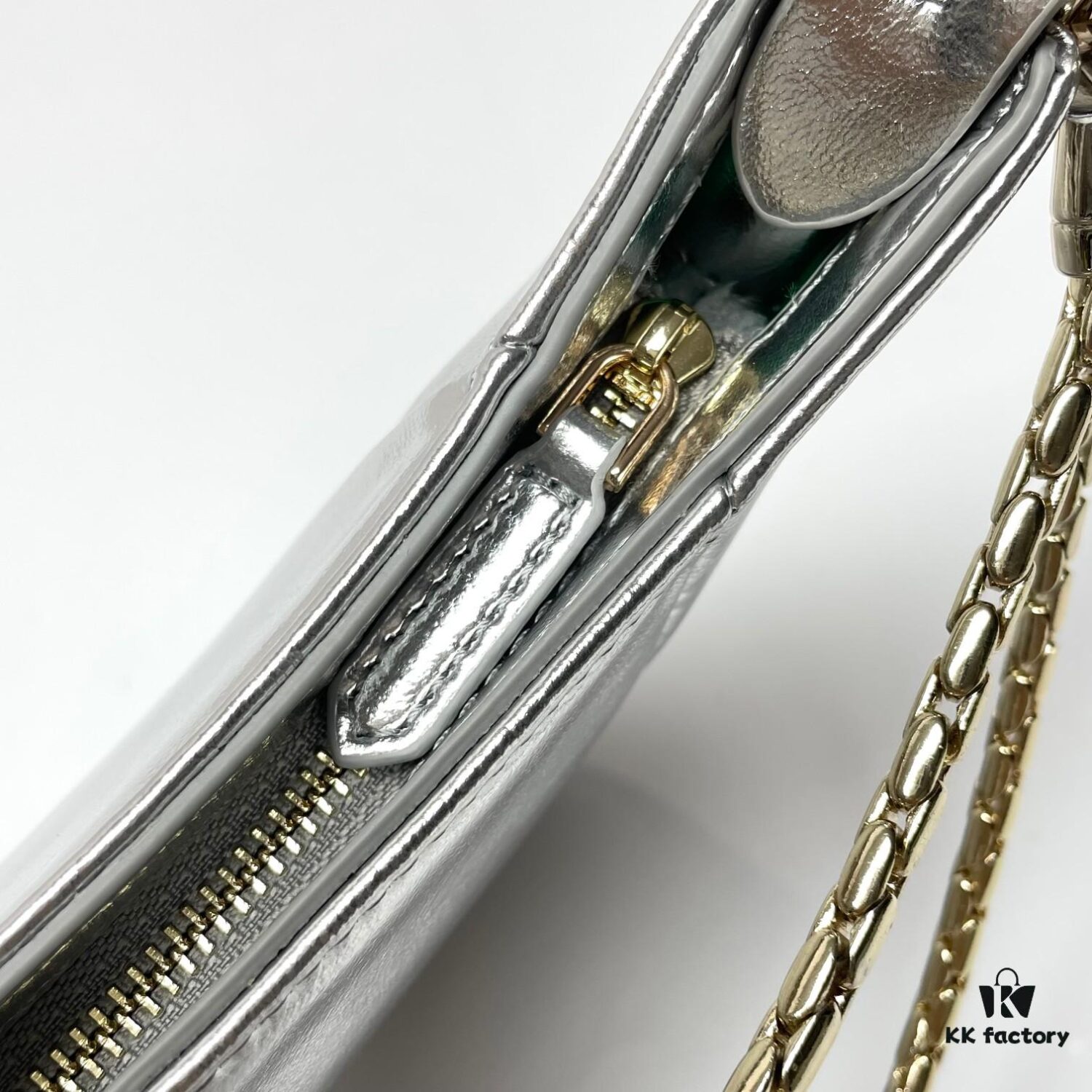 6930c7106e68136f4d9afbea BVLGARI SERPENTI BAIA Small Shoulder Bag in Silver-Tone Textured Calfskin