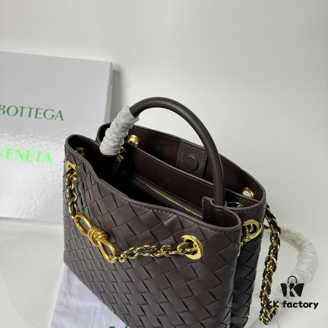 6930c7136e68136f4d9afbee BV | New Arrival Metallic Chain Andiamo Classic Handbag