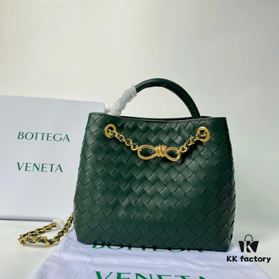 6930c7156e68136f4d9afbf1 BV | New Arrival Metallic Chain Andiamo Classic Handbag