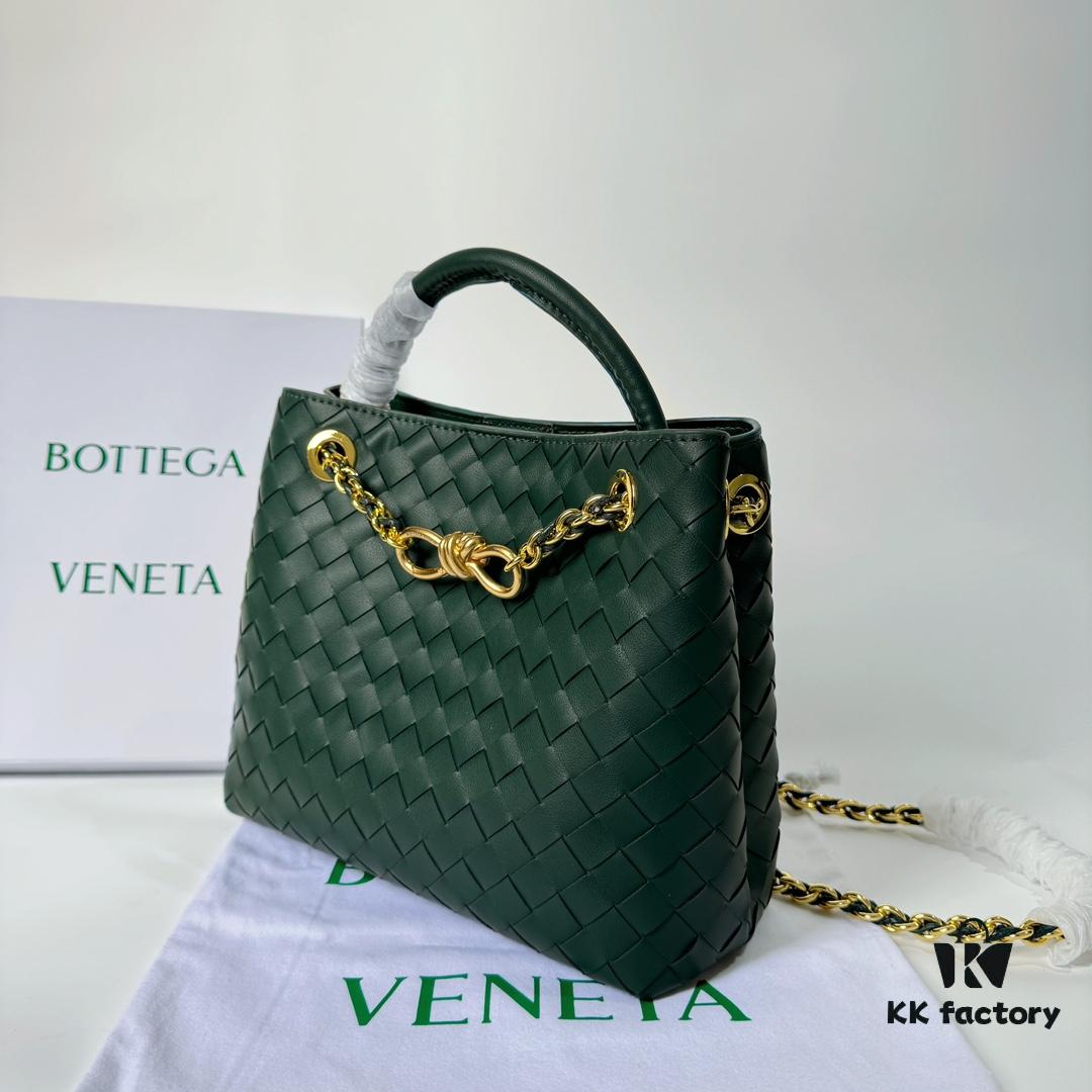 6930c7156e68136f4d9afbf2 BV | New Arrival Metallic Chain Andiamo Classic Handbag
