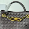 6930c7166e68136f4d9afbf3 BV | New Arrival Metallic Chain Andiamo Classic Handbag