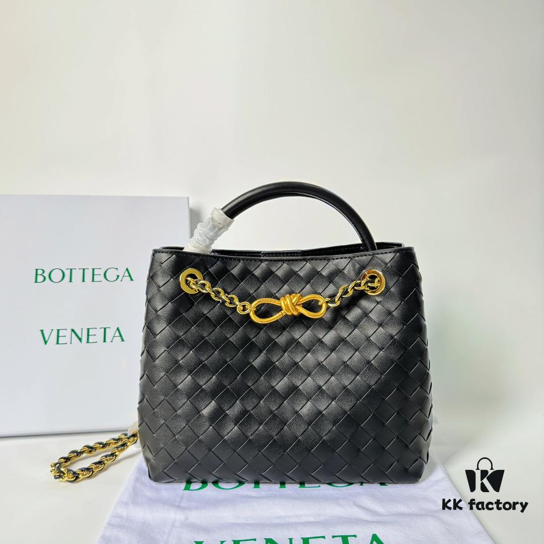 6930c71c6e68136f4d9afc00 BV | New Arrival Metallic Chain Andiamo Classic Handbag