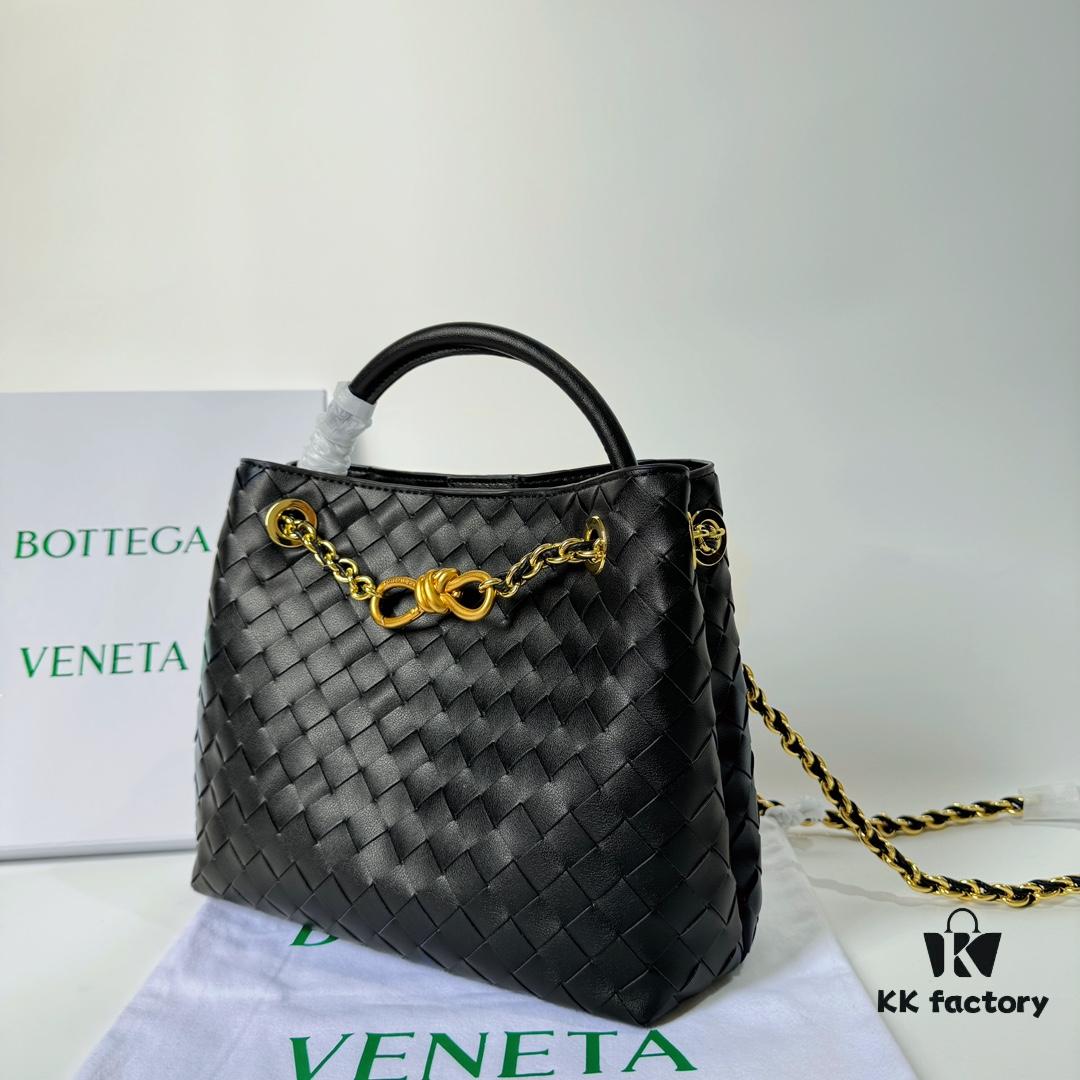 6930c71f6e68136f4d9afc02 BV | New Arrival Metallic Chain Andiamo Classic Handbag