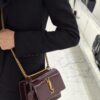 6930c78c6e68136f4d9afccb YSL Sunset Bag ✨ Genuine Leather with Chain Strap, Classic Accordion Design, Elegant Black and Gold Finish