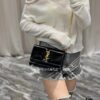 6930c7936e68136f4d9afcdb YSL Sunset Bag ✨ Genuine Leather with Chain Strap, Classic Accordion Design, Elegant Black and Gold Finish