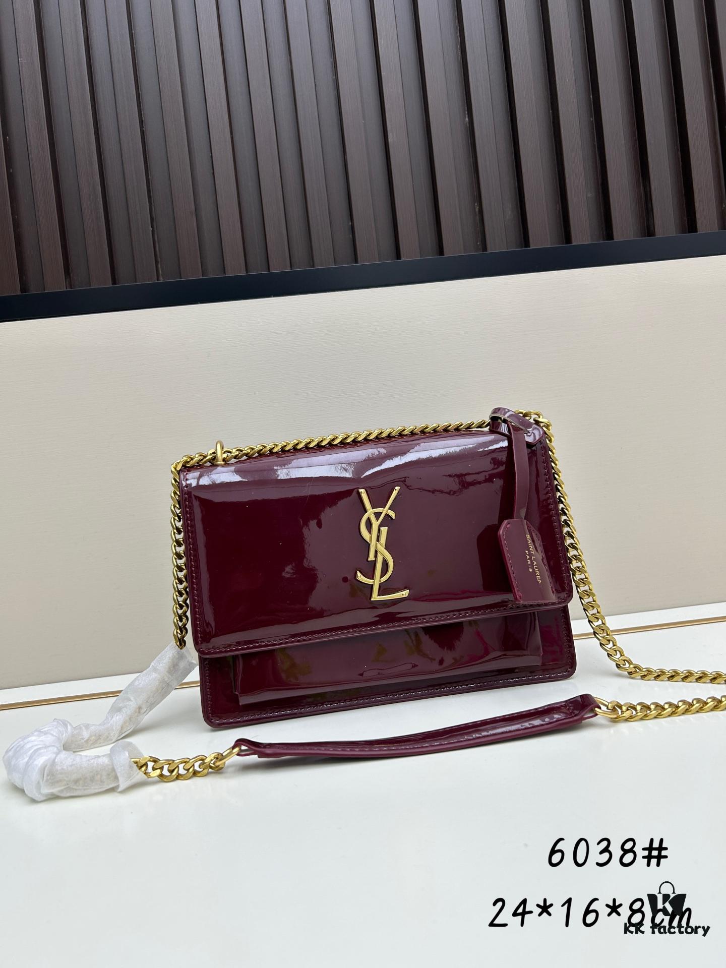 6930c7976e68136f4d9afcde YSL Sunset Bag ✨ Beautiful Patent Leather, the Iconic YSL Sunset 🌄