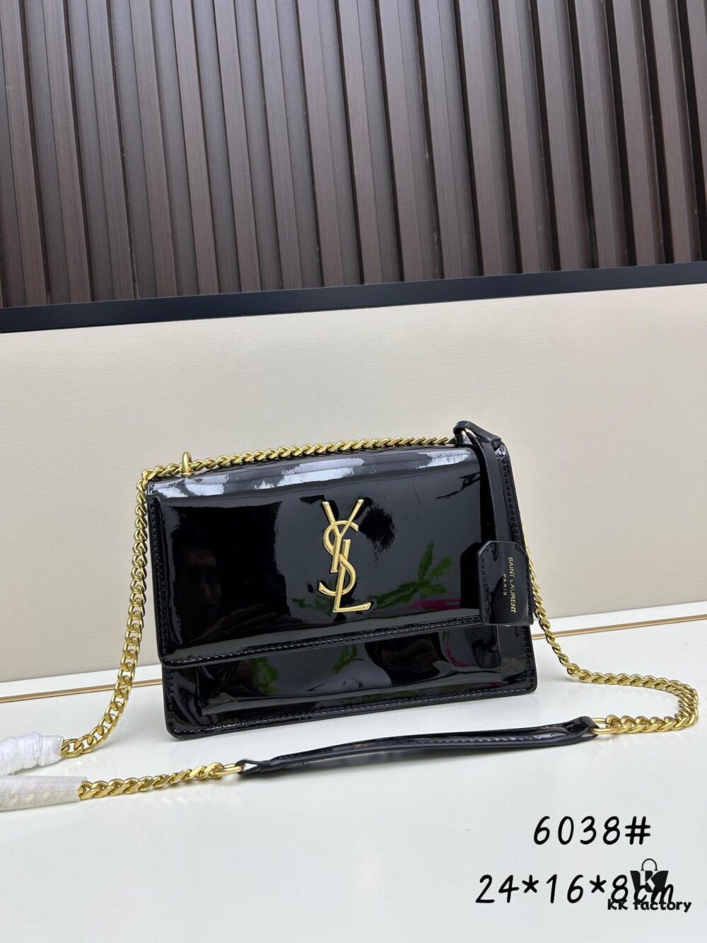 6930c7976e68136f4d9afcdf YSL Sunset Bag ✨ Beautiful Patent Leather, the Iconic YSL Sunset 🌄
