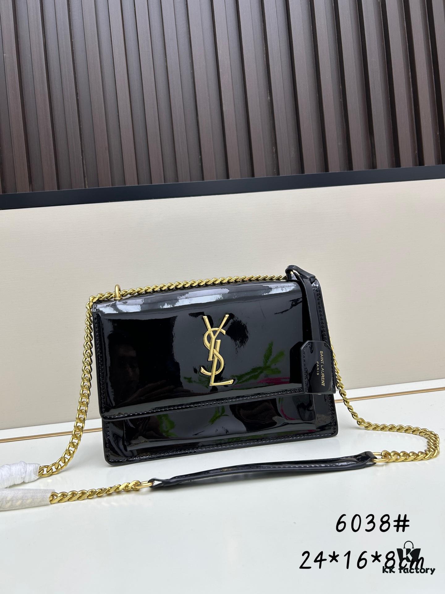 6930c7976e68136f4d9afcdf YSL Sunset Bag ✨ Genuine Leather Bifold Design, Iconic YSL Sunset Glow