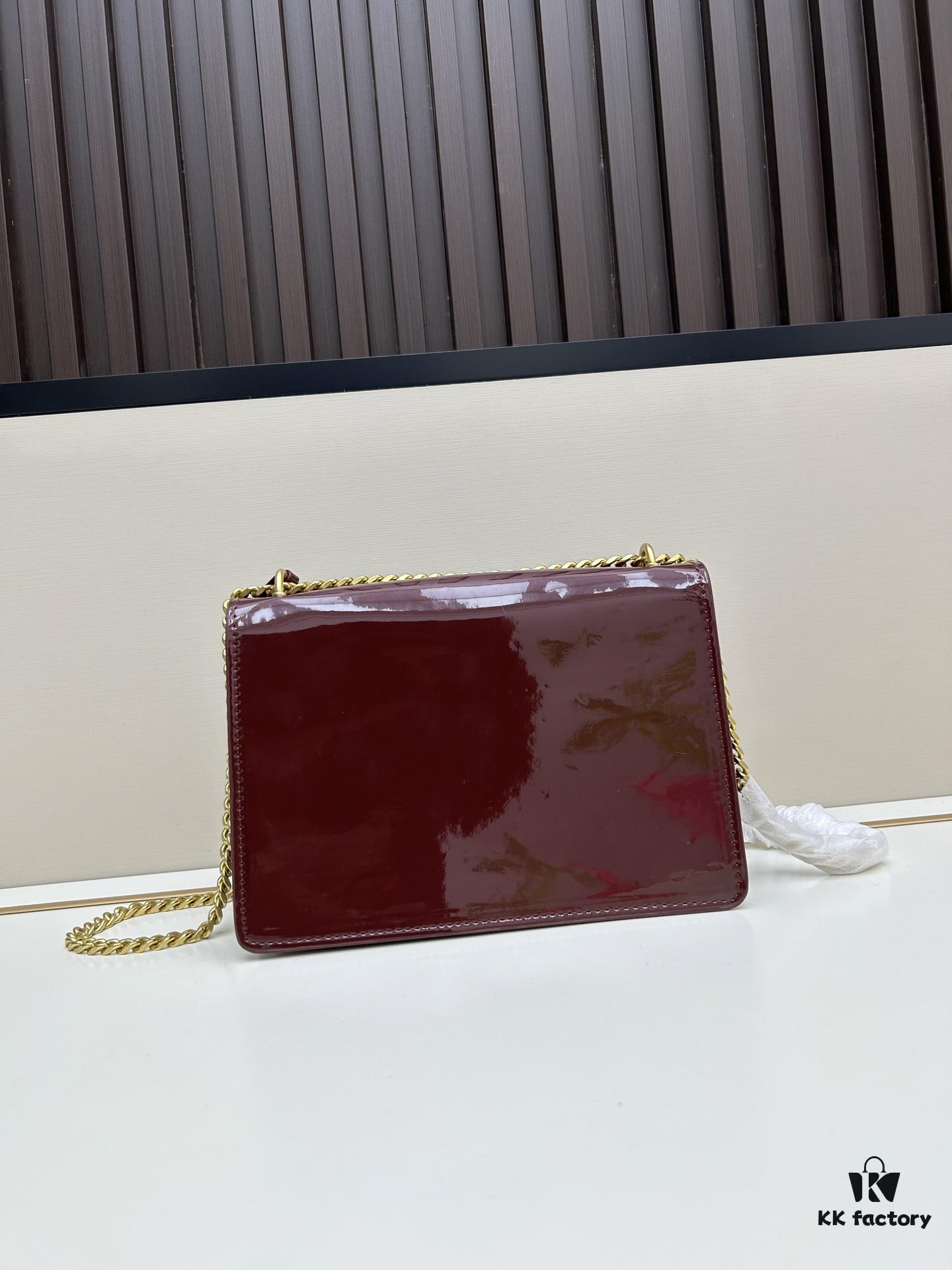 6930c79e6e68136f4d9afcea YSL Sunset Bag ✨ Luxurious Patent Leather, Iconic Accordion Design with Black-Gold Elegance