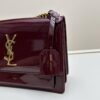 6930c79e6e68136f4d9afceb YSL Sunset Bag ✨ Luxurious Patent Leather, Iconic Accordion Design with Black-Gold Elegance
