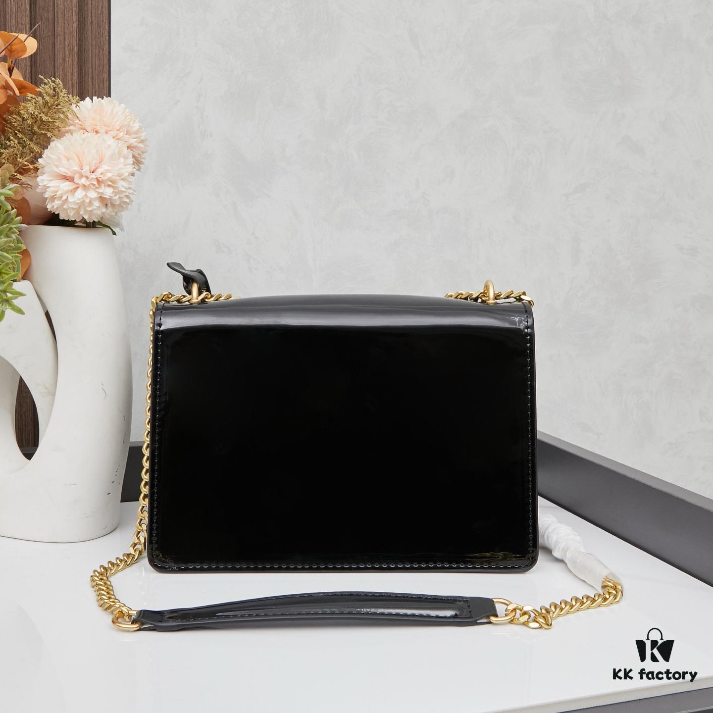 6930c7b76e68136f4d9afd14 YSL Sunset Bag ✨ New Arrival with Box, Patent Leather Beauty, Iconic Accordion Design with Black-Gold Elegance