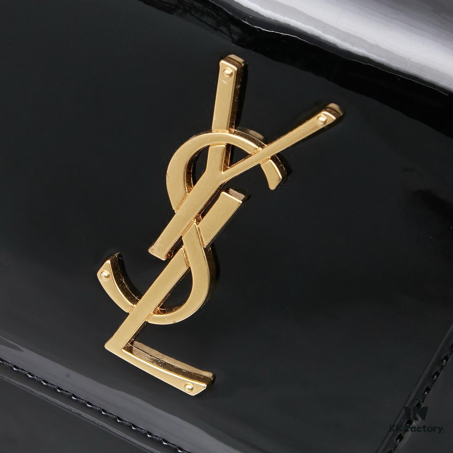 6930c7b86e68136f4d9afd17 YSL Sunset Bag ✨ New Arrival with Box, Patent Leather Beauty, Iconic Accordion Design with Black-Gold Elegance