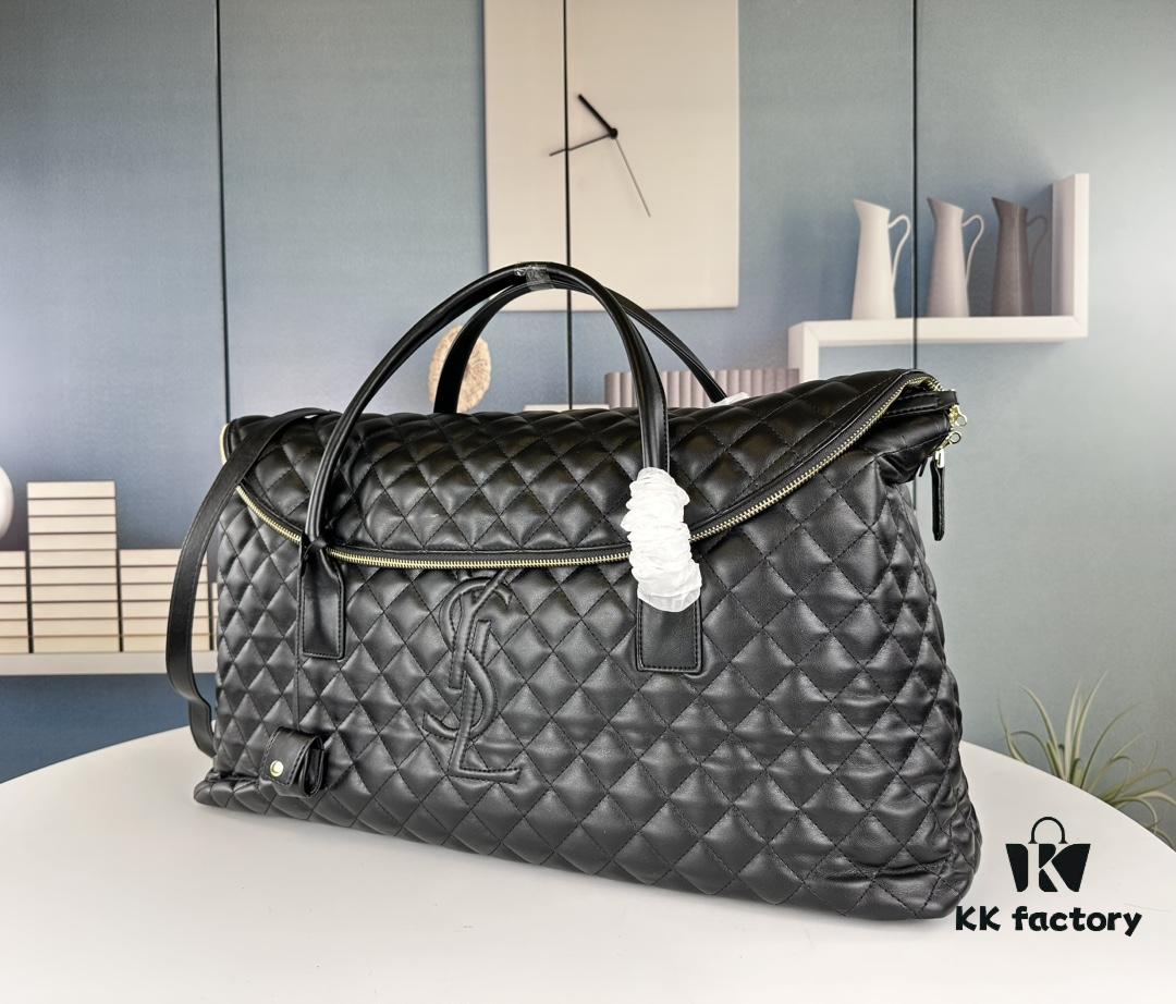 6930c7d76e68136f4d9afd48 Large New YSL ES GIANT Quilted Leather Travel Bag — Rose's Style, Ready to Copy!