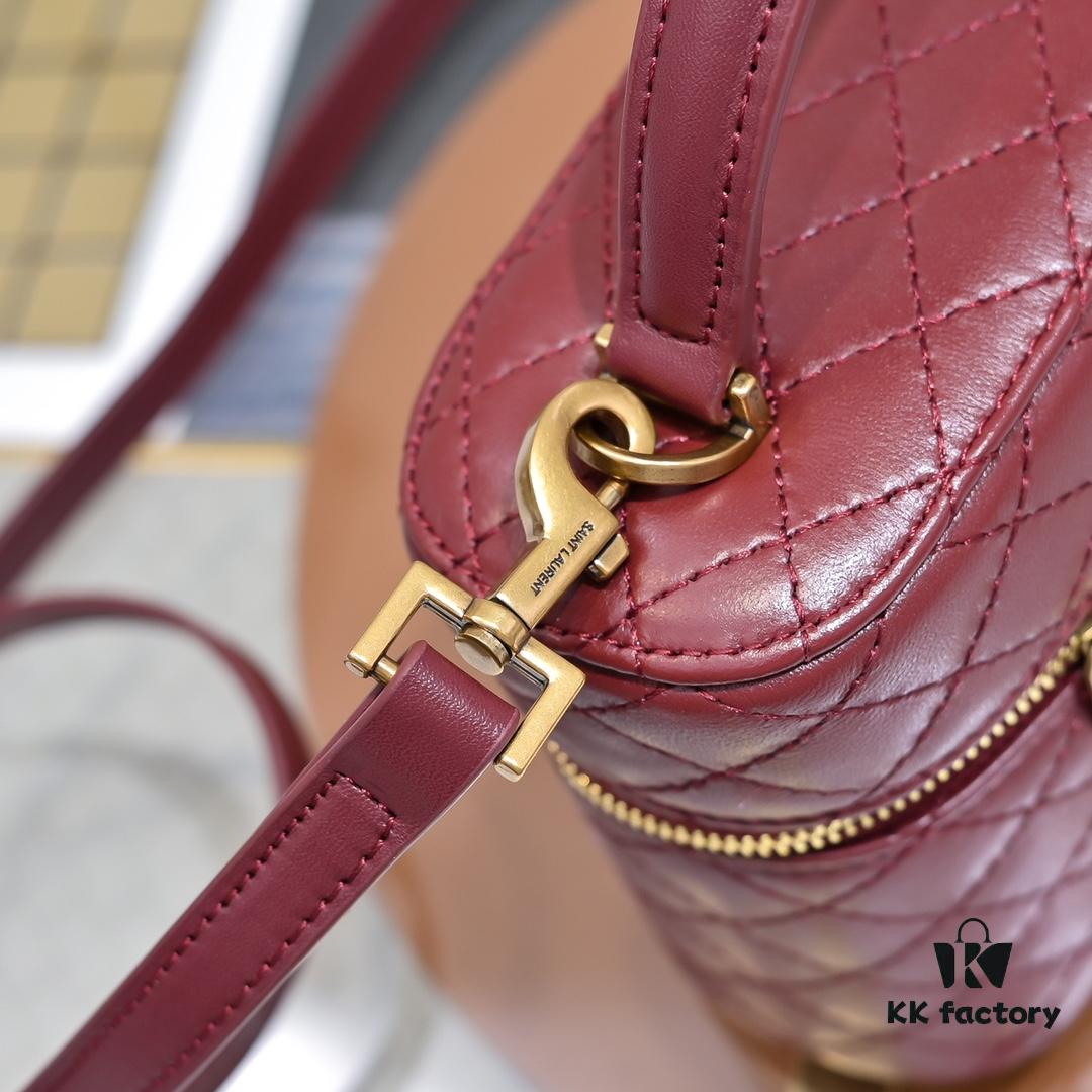 6930c7f96e68136f4d9afd8a Upgraded Original Version Shipment Black / Gold Buckle Lamb Skin YSL 2024 New Rose Same Style Mini Gaby