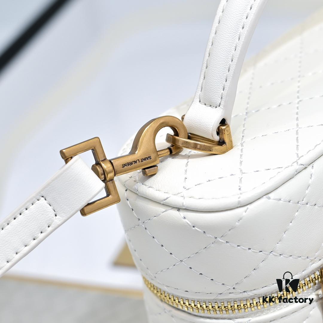 6930c7fe6e68136f4d9afd94 Upgraded Original Version Shipment Black/Gold Buckle Lamb Leather YSL 2024 New Rose Matching Mini Gaby