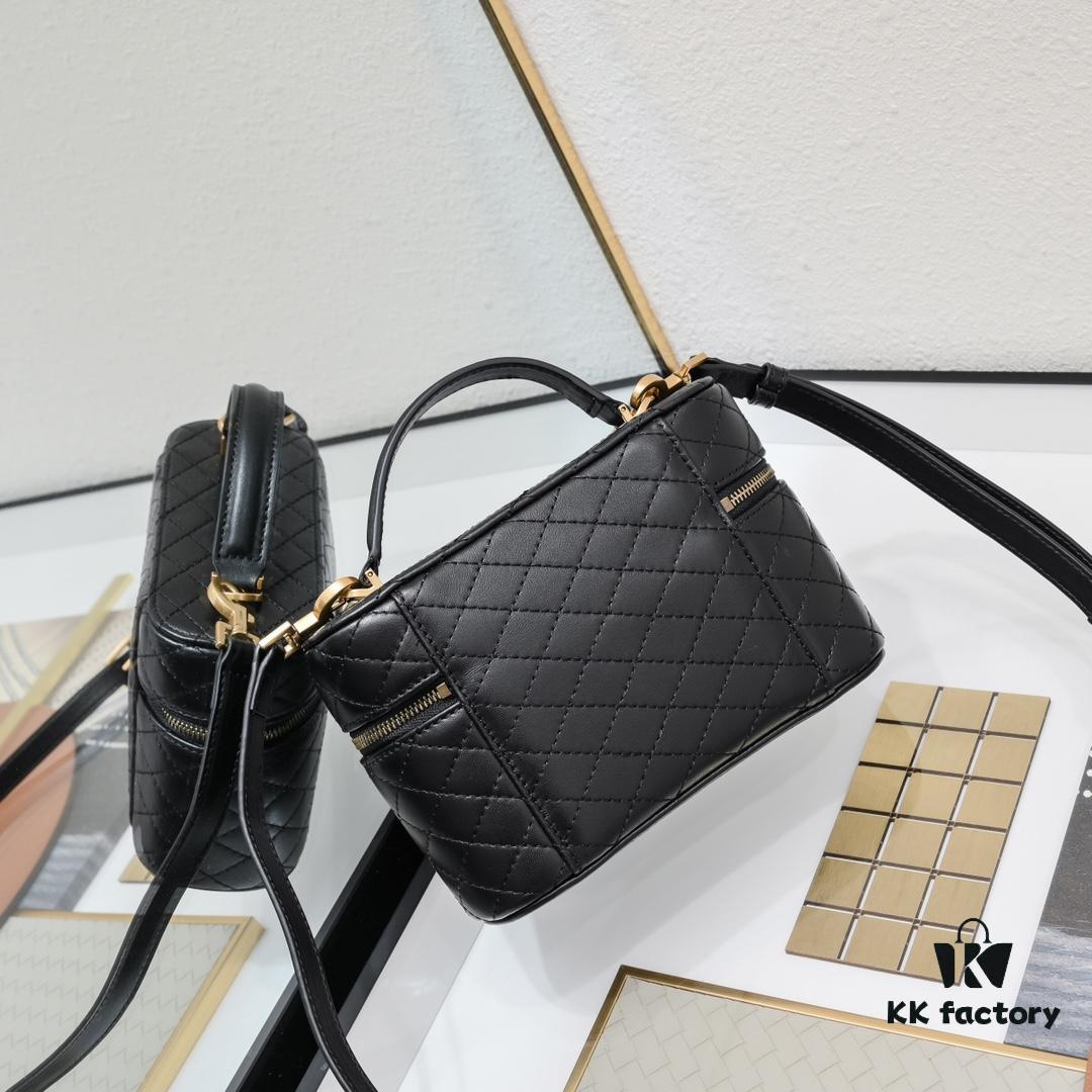6930c8006e68136f4d9afd9a Upgraded Original Version Shipment Black / Gold Buckle Lamb Skin YSL 2024 New Rose Same Style Mini Gaby