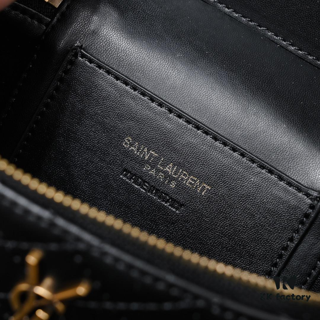 6930c8046e68136f4d9afd9f Upgraded Original Version Shipment Black / Gold Buckle Lamb Skin YSL 2024 New Rose Same Style Mini Gaby