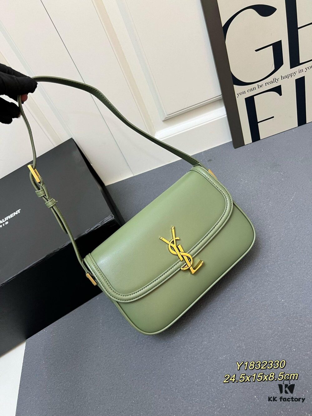 6930c8186e68136f4d9afdbf YSL Le Cassandra Box Leather Crossbody Bag – Latest Rose-Favorite 'Tofu' Design, Soft Lambskin Lining, Adjustable Strap