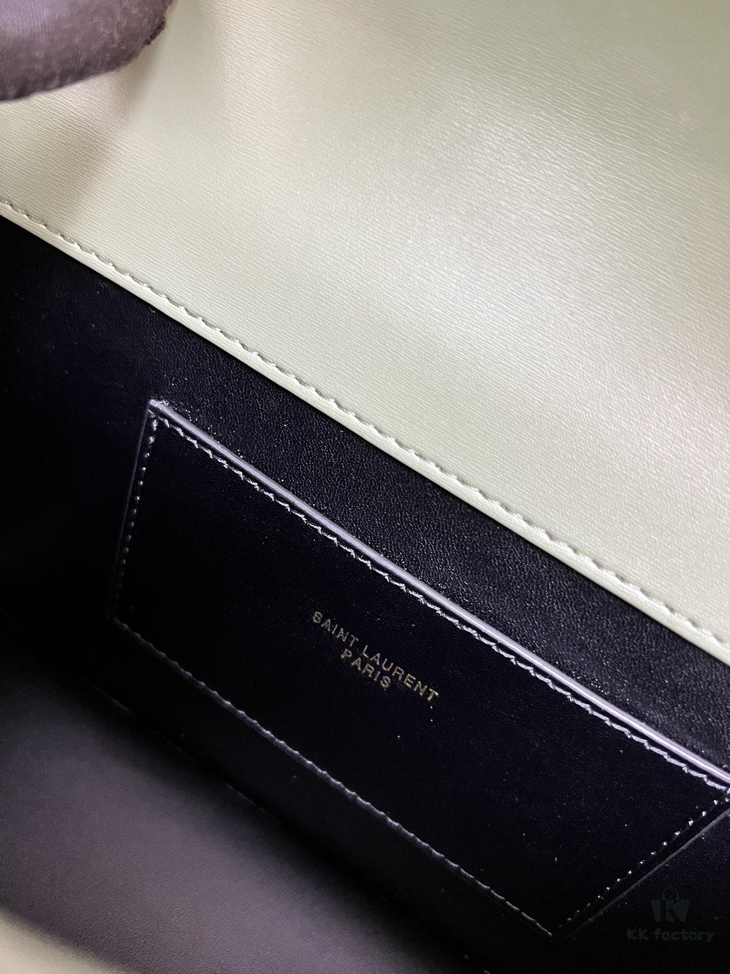 YSL Le Cassandra Box Leather Crossbody Bag – Latest Rose-Favorite 'Tofu' Design, Soft Lambskin Lining, Adjustable Strap