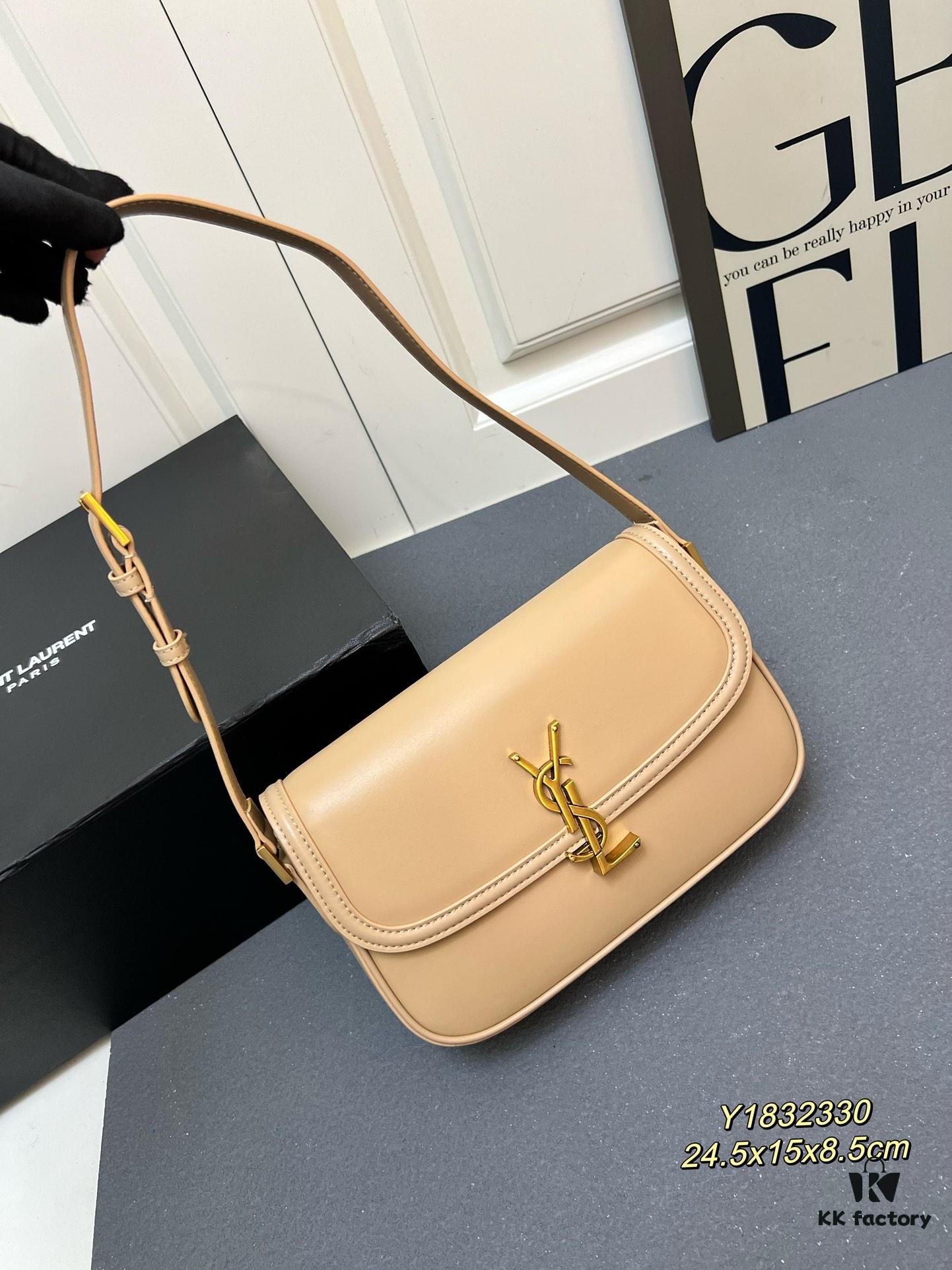 6930c81e6e68136f4d9afdca Latest Arrival: Upgraded YSL Cassandre Box Leather Bag – The Iconic 'Tofu Bag' Loved by Rose