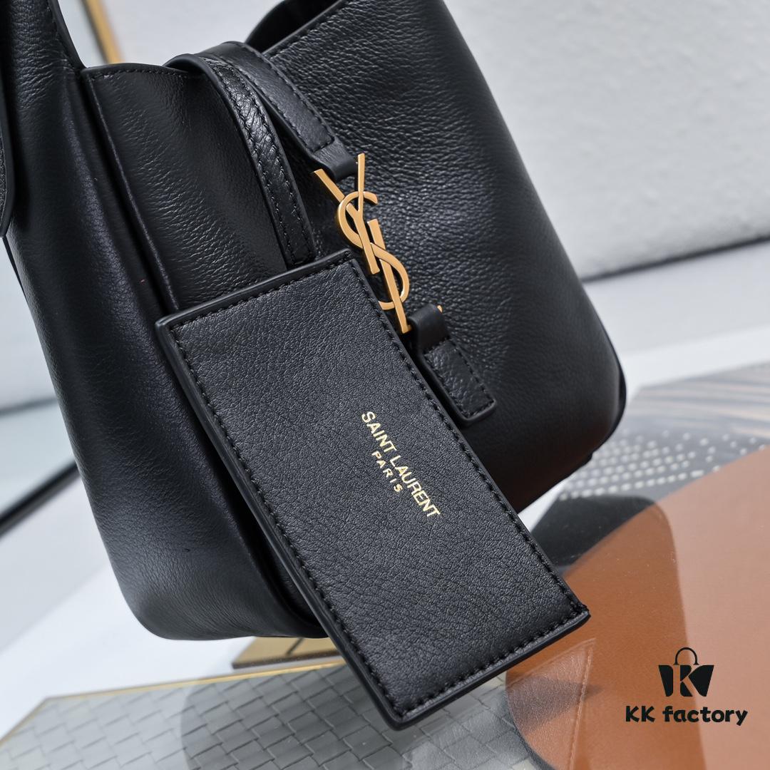 6930c8396e68136f4d9afdf4 Black Lychee - Grain/Gold YSL New Mini Hobo Underarm Bag