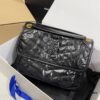 6930c83a6e68136f4d9afdf6 YSL Monogramme Saint Laurent Medium 28cm Top-Grain Leather Flap Shoulder Bag with Gold Chain