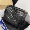 6930c83c6e68136f4d9afdf8 YSL Monogramme Saint Laurent Medium 28cm Top-Grain Leather Flap Shoulder Bag with Gold Chain