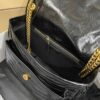 6930c8406e68136f4d9afdfd YSL Monogramme Saint Laurent Medium 28cm Top-Grain Leather Flap Shoulder Bag with Gold Chain
