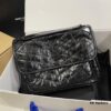 6930c8406e68136f4d9afdfe MONOGRAMME SAINT LAURENT Medium 28cm Front Flap Bag with Gunmetal Chain and YSL Logo