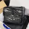6930c8426e68136f4d9afe02 MONOGRAMME SAINT LAURENT Medium 28cm Front Flap Bag with Gunmetal Chain and YSL Logo