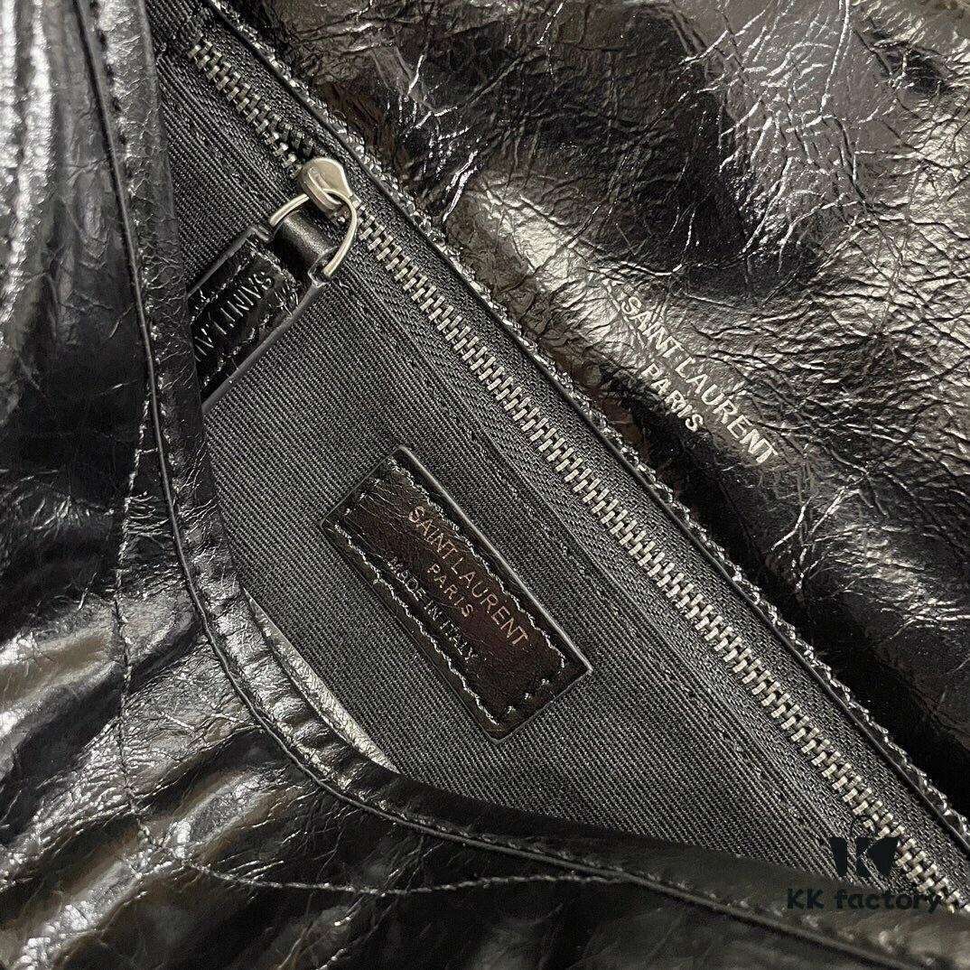 6930c8466e68136f4d9afe07 MONOGRAMME SAINT LAURENT Medium 28cm Front Flap Bag with Gunmetal Chain and YSL Logo