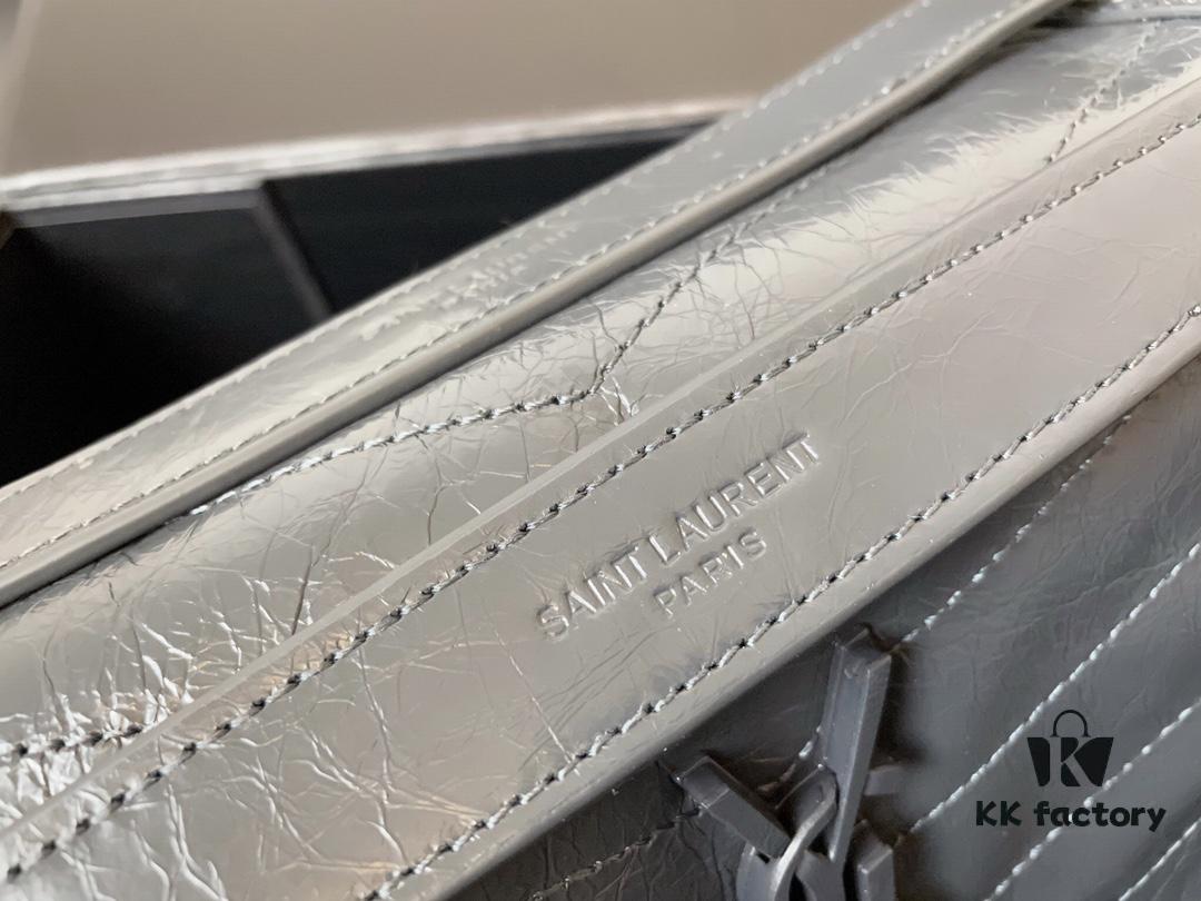 Genuine Leather Medium 28cm MONOGRAMME SAINT LAURENT Front Flap Bag